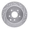631-67034R Drilled/Slotted Brake Rotor [Silver], 1989-1996 Infiniti/Nissan, Position: Rear Right - image 1
