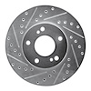 631-67035L Drilled/Slotted Brake Rotor [Silver], 1989-1996 Infiniti/Nissan, Position: Front Left - image 1