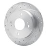 631-67036L Drilled/Slotted Brake Rotor [Silver], 1990-2006 Infiniti/Nissan, Position: Rear Left - image 2