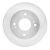 631-67036R Drilled/Slotted Brake Rotor [Silver], 1990-2006 Infiniti/Nissan, Position: Rear Right - image 1