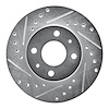 631-67037L Drilled/Slotted Brake Rotor [Silver], 1988-2006 Infiniti/Nissan, Position: Front Left - image 1