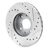 631-67037L Drilled/Slotted Brake Rotor [Silver], 1988-2006 Infiniti/Nissan, Position: Front Left - image 4