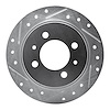 631-67039L Drilled/Slotted Brake Rotor [Silver], 1991-2006 Infiniti/Nissan, Position: Rear Left - image 1