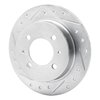631-67039L Drilled/Slotted Brake Rotor [Silver], 1991-2006 Infiniti/Nissan, Position: Rear Left - image 2