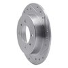 631-67039R Drilled/Slotted Brake Rotor [Silver], 1991-2006 Infiniti/Nissan, Position: Rear Right - image 2