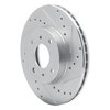 631-67040R Drilled/Slotted Brake Rotor [Silver], 1993-2006 Infiniti/Nissan, Position: Front Right - image 2