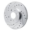 631-67041L Drilled/Slotted Brake Rotor [Silver], 1991-1994 Infiniti/Nissan, Position: Front Left - image 2