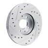 631-67041R Drilled/Slotted Brake Rotor [Silver], 1991-1994 Infiniti/Nissan, Position: Front Right - image 4