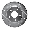 631-67043L Drilled/Slotted Brake Rotor [Silver], 1994-2004 Infiniti/Nissan, Position: Rear Left - image 1