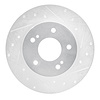 631-67043R Drilled/Slotted Brake Rotor [Silver], 1994-2004 Infiniti/Nissan, Position: Rear Right - image 1