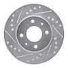 631-67045L Drilled/Slotted Brake Rotor [Silver], 1995-2000 Infiniti/Nissan, Position: Front Left - image 1