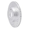631-67045L Drilled/Slotted Brake Rotor [Silver], 1995-2000 Infiniti/Nissan, Position: Front Left - image 2