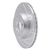631-67045R Drilled/Slotted Brake Rotor [Silver], 1995-2000 Infiniti/Nissan, Position: Front Right - image 2