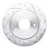 631-67046R Drilled/Slotted Brake Rotor [Silver], 1994-1998 Infiniti/Nissan, Position: Rear Right - image 1