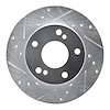 631-67047L Drilled/Slotted Brake Rotor [Silver], 1996-1998 Infiniti/Nissan, Position: Front Left - image 1