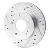 631-67047L Drilled/Slotted Brake Rotor [Silver], 1996-1998 Infiniti/Nissan, Position: Front Left - image 2