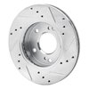 631-67047L Drilled/Slotted Brake Rotor [Silver], 1996-1998 Infiniti/Nissan, Position: Front Left - image 4