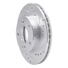 631-67047R Drilled/Slotted Brake Rotor [Silver], 1996-1998 Infiniti/Nissan, Position: Front Right - image 2