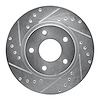 631-67048L Drilled/Slotted Brake Rotor [Silver], 1999-2001 Infiniti/Nissan, Position: Front Left - image 1