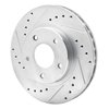 631-67048L Drilled/Slotted Brake Rotor [Silver], 1999-2001 Infiniti/Nissan, Position: Front Left - image 2