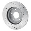 631-67048L Drilled/Slotted Brake Rotor [Silver], 1999-2001 Infiniti/Nissan, Position: Front Left - image 4
