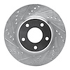 631-67049L Drilled/Slotted Brake Rotor [Silver], 2002-2006 Infiniti/Nissan, Position: Front Left - image 1