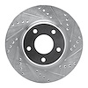 631-67049R Drilled/Slotted Brake Rotor [Silver], 2002-2006 Infiniti/Nissan, Position: Front Right - image 1