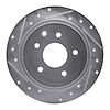 631-67050L Drilled/Slotted Brake Rotor [Silver], Fits Select Multiple Makes/Models, Position: Rear Left