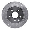 631-67050R Drilled/Slotted Brake Rotor [Silver], Fits Select Multiple Makes/Models, Position: Rear Right - image 1