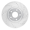 631-67051R Drilled/Slotted Brake Rotor [Silver], 2003-2005 Infiniti/Nissan, Position: Front Right - image 1