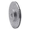 631-67052L Drilled/Slotted Brake Rotor [Silver], Fits Select Infiniti/Nissan, Position: Front Left - image 2