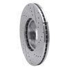 631-67052L Drilled/Slotted Brake Rotor [Silver], Fits Select Infiniti/Nissan, Position: Front Left - image 4
