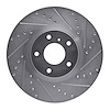 631-67052R Drilled/Slotted Brake Rotor [Silver], Fits Select Infiniti/Nissan, Position: Front Right - image 1