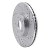 631-67052R Drilled/Slotted Brake Rotor [Silver], Fits Select Infiniti/Nissan, Position: Front Right - image 2
