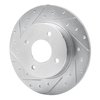 631-67053L Drilled/Slotted Brake Rotor [Silver], 2004-2006 Infiniti/Nissan, Position: Rear Left - image 2