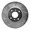 631-67054L Drilled/Slotted Brake Rotor [Silver], 2004-2006 Infiniti/Nissan, Position: Front Left - image 1