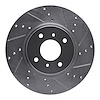 631-67054R Drilled/Slotted Brake Rotor [Silver], 2004-2006 Infiniti/Nissan, Position: Front Right - image 1