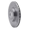 631-67054R Drilled/Slotted Brake Rotor [Silver], 2004-2006 Infiniti/Nissan, Position: Front Right - image 2