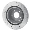631-67055L Drilled/Slotted Brake Rotor [Silver], Fits Select Infiniti/Nissan, Position: Rear Left - image 4