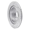 631-67055R Drilled/Slotted Brake Rotor [Silver], Fits Select Infiniti/Nissan, Position: Rear Right - image 4