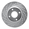631-67056L Drilled/Slotted Brake Rotor [Silver], 2007-2014 Infiniti/Nissan, Position: Front Left - image 1