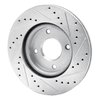 631-67056L Drilled/Slotted Brake Rotor [Silver], 2007-2014 Infiniti/Nissan, Position: Front Left - image 4