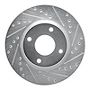 631-67056R Drilled/Slotted Brake Rotor [Silver], 2007-2014 Infiniti/Nissan, Position: Front Right - image 1