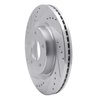 631-67057L Drilled/Slotted Brake Rotor [Silver], 2007-2013 Infiniti/Nissan, Position: Front Left - image 2