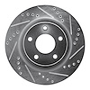 631-67057R Drilled/Slotted Brake Rotor [Silver], 2007-2013 Infiniti/Nissan, Position: Front Right - image 1