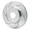 631-67058L Drilled/Slotted Brake Rotor [Silver], 2007-2015 Infiniti/Nissan, Position: Front Left - image 2