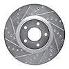 631-67059L Drilled/Slotted Brake Rotor [Silver], 2007-2017 Multiple Makes/Models, Position: Front Left - image 1