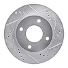 631-67062R Drilled/Slotted Brake Rotor [Silver], 2007-2017 Infiniti/Nissan, Position: Front Right - image 1