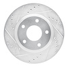 631-67064L Drilled/Slotted Brake Rotor [Silver], 2013-2019 Infiniti/Nissan, Position: Front Left - image 1