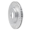 631-67064L Drilled/Slotted Brake Rotor [Silver], 2013-2019 Infiniti/Nissan, Position: Front Left - image 2